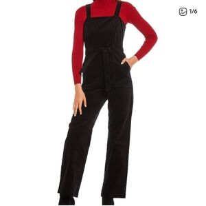 Copper Key Black Stretch Denim Jumpsuit Wide Leg S Boho Free People Y2K Overalls